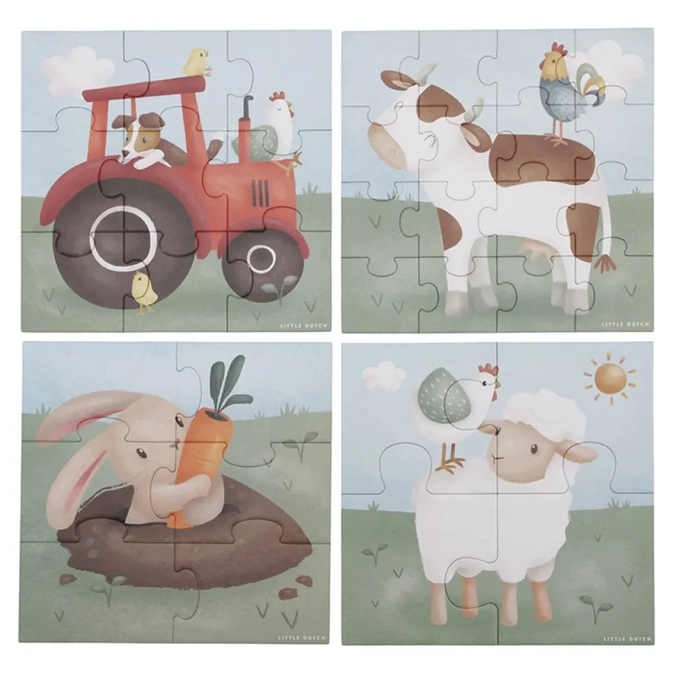 4 in 1 puzzel Little Farm