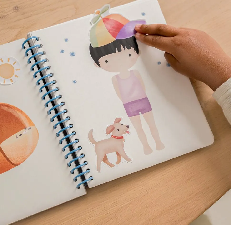 Aankleed- en stickerboek Jim & Friends