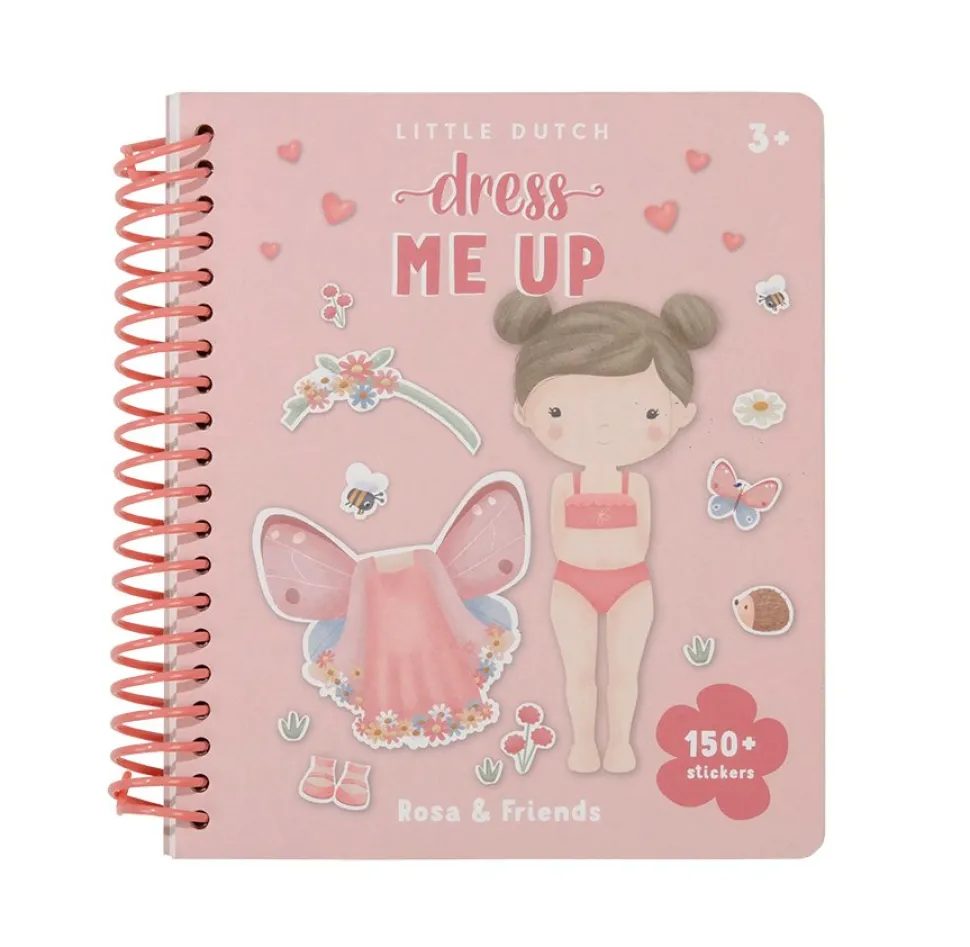 Aankleed- en stickerboek Rosa & Friends