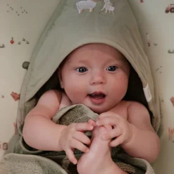 Aankleedkussenhoes - Groen - Little Farm