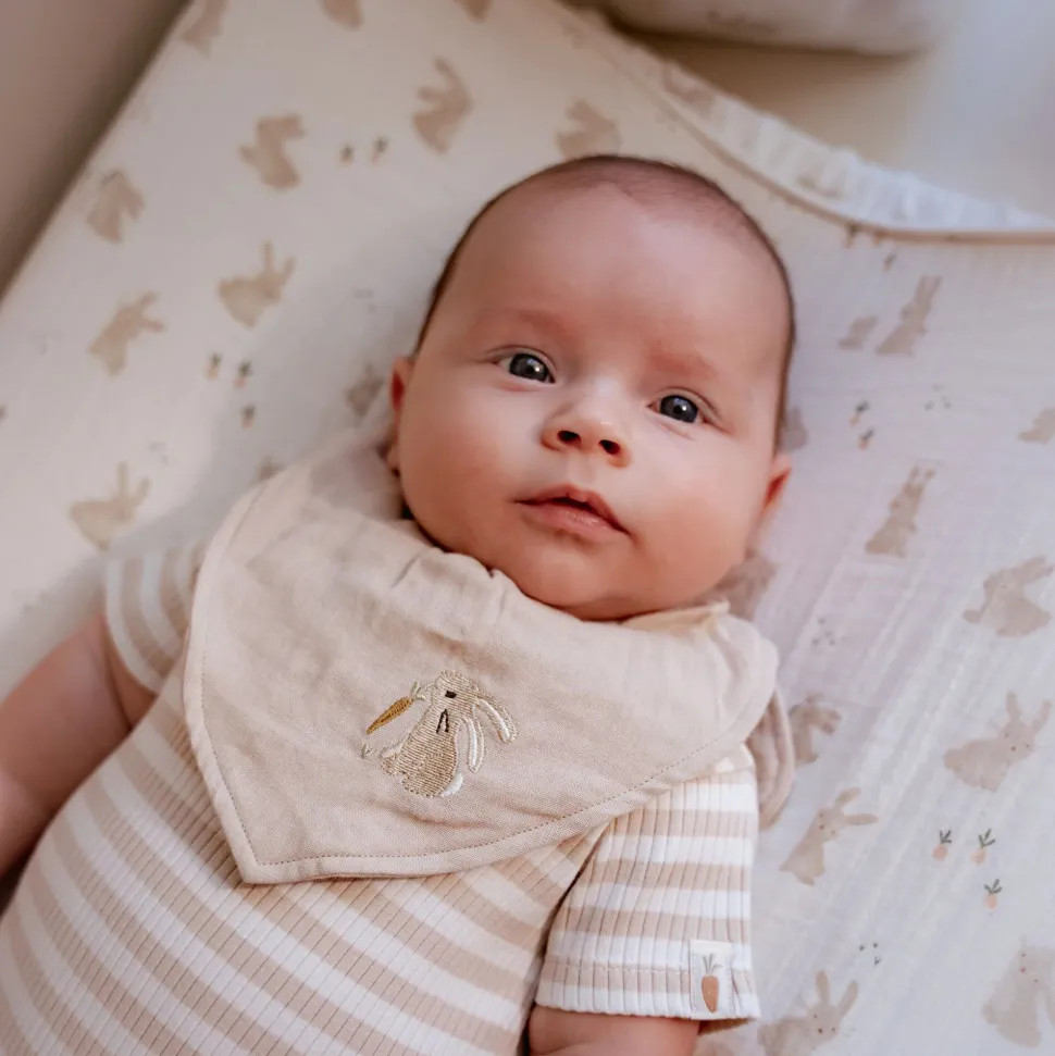 Aankleedkussenhoes - Wit - Newborn Naturals - Baby Bunny