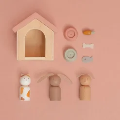 Aanvulset poppenhuis huisdieren