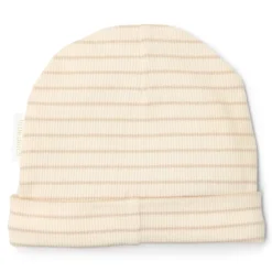 Babymutsje - Beige - Newborn Naturals - Stripe