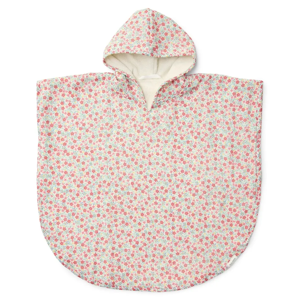 Badponcho - Meerkleurig - Maat one size - Sunny Flowers