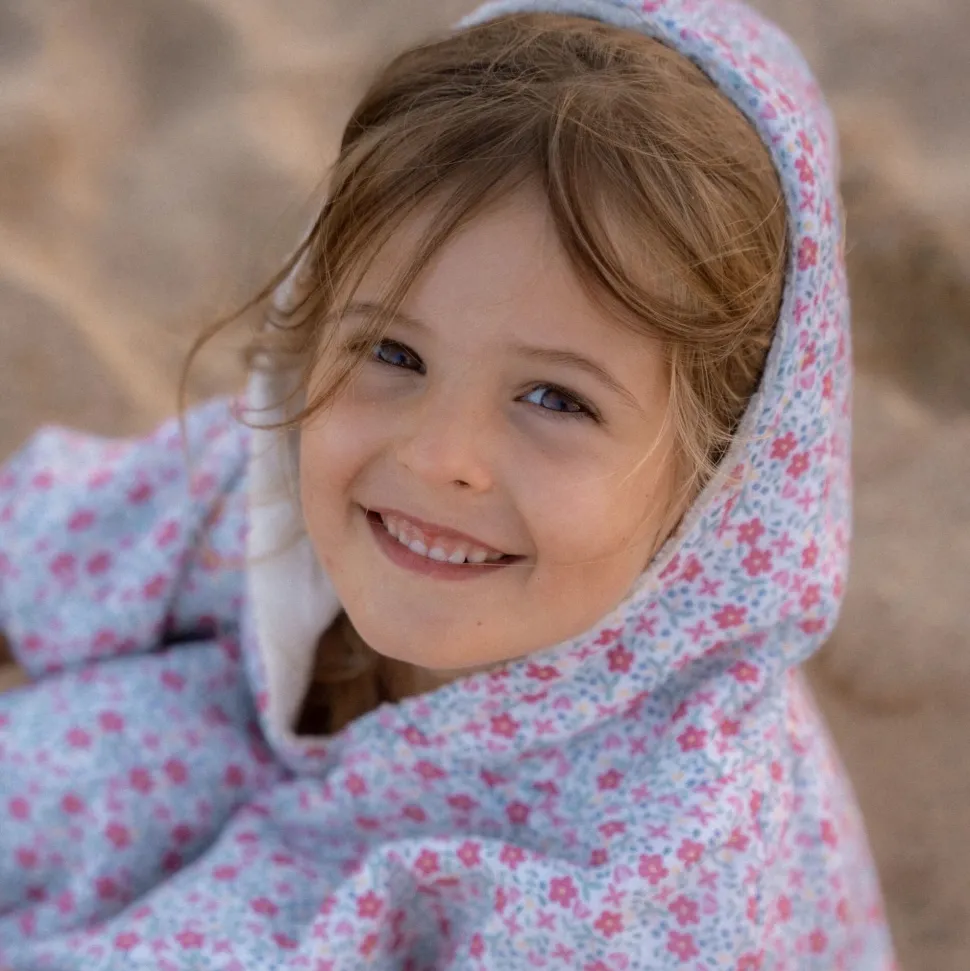 Badponcho - Meerkleurig - Maat one size - Sunny Flowers