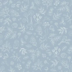 Behangstaal vliesbehang – Blauw – Forest Friends – Forest Wonder