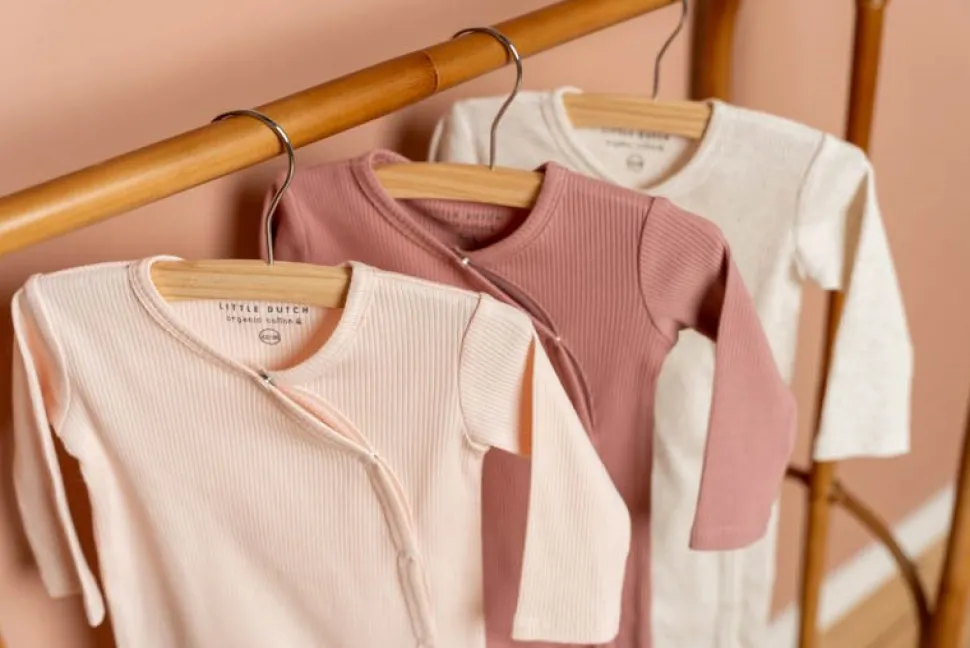 Boxpakje met overslag Rib Vintage Pink