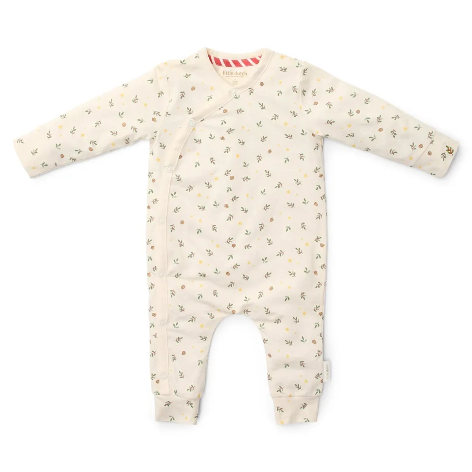 Eendelige kerst pyjama – Beige
