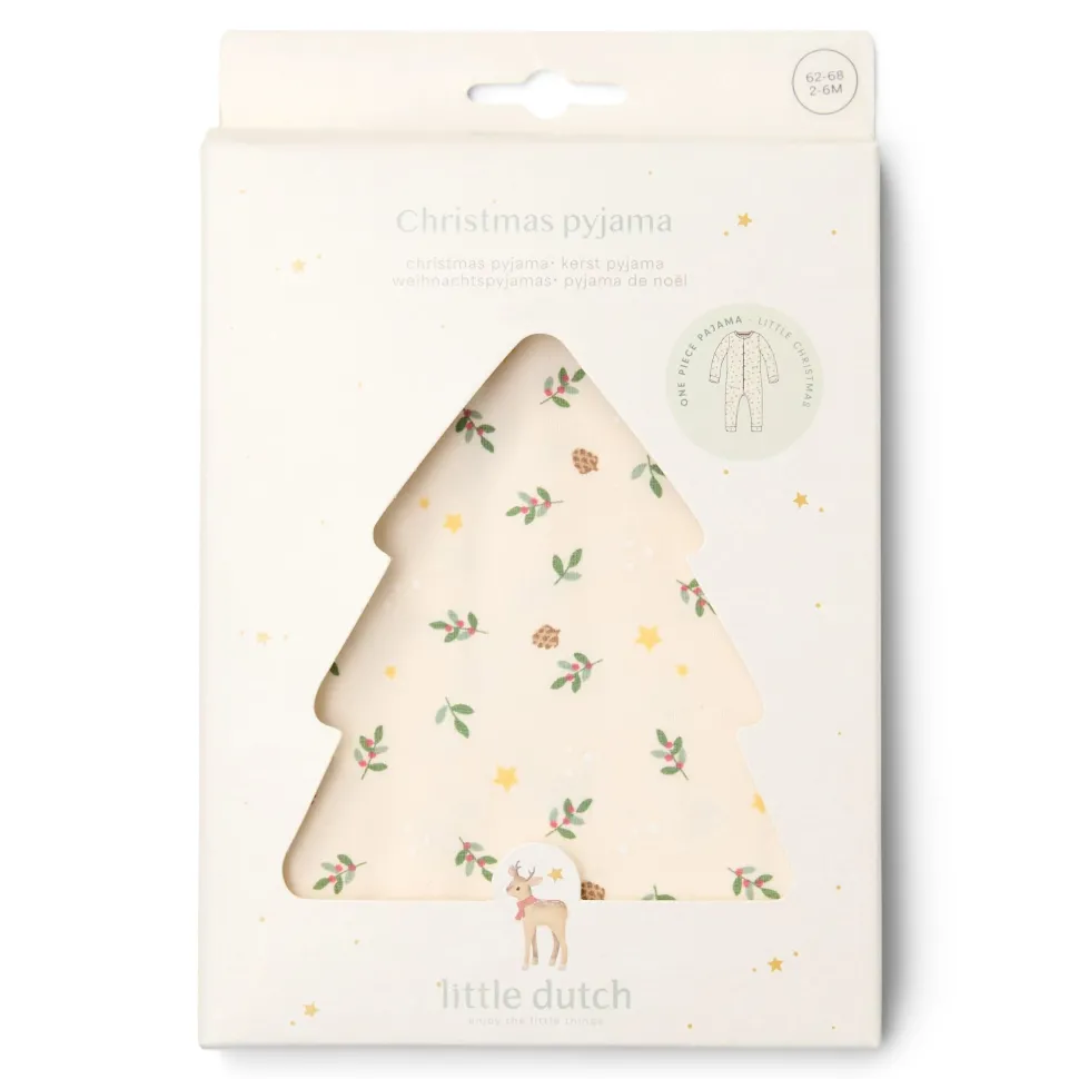 Eendelige kerst pyjama – Beige