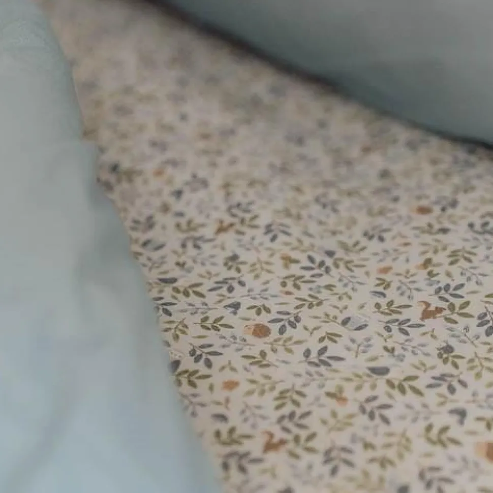 Eenpersoons hoeslaken - Blauw - Forest Friends - Forest Adventure