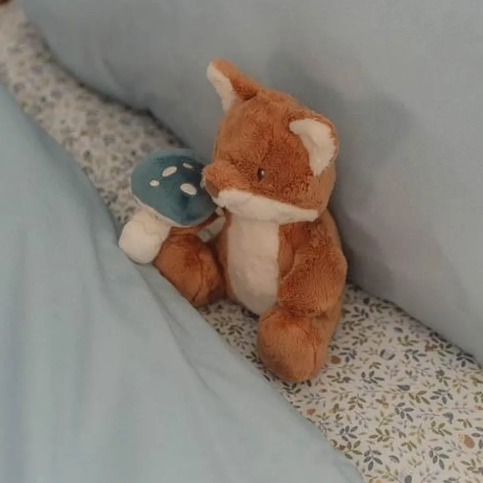 Eenpersoons hoeslaken - Blauw - Forest Friends - Forest Adventure