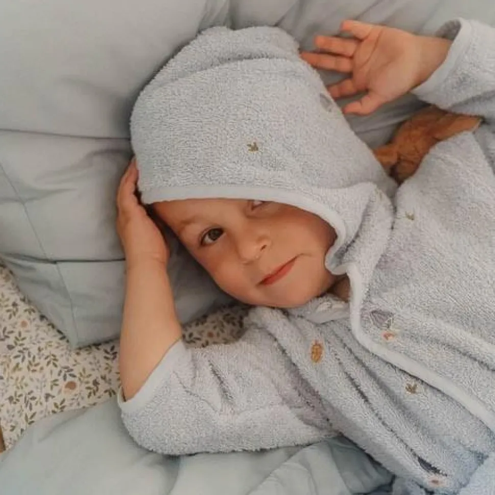 Eenpersoons hoeslaken - Blauw - Forest Friends - Forest Adventure