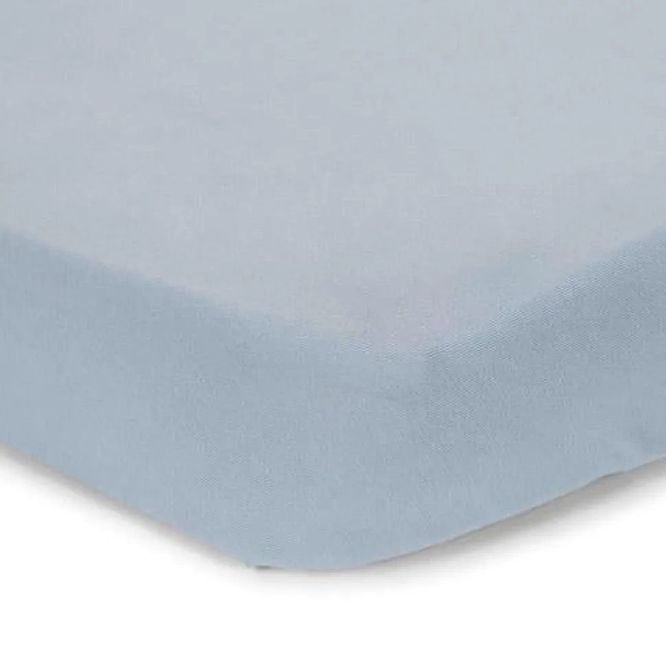 Eenpersoons hoeslaken - Blauw - Essentials