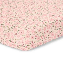 Eenpersoons hoeslaken - Roze - Fairy Garden - Fairy Floral