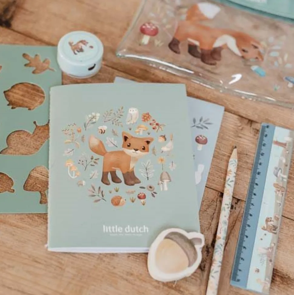 Etui met inhoud - Blauw - Forest Friends