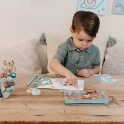 Etui met inhoud - Blauw - Forest Friends