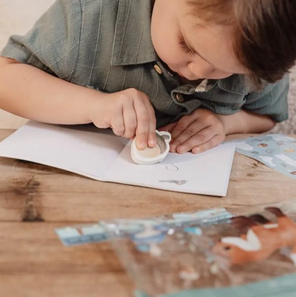 Etui met inhoud - Blauw - Forest Friends