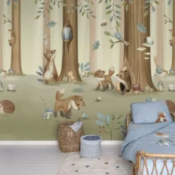 Fotobehang - Meerkleurig - Forest Friends