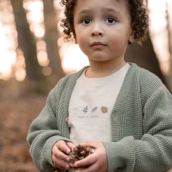 Gebreid vest - Groen - Forest Friends