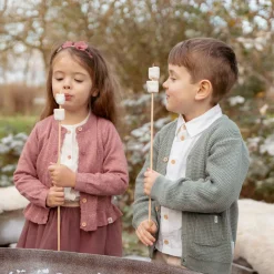 Gebreid vest - Groen - Forest Friends