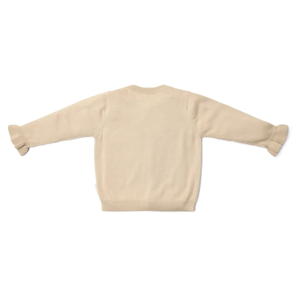 Gebreid vest - Zand - Fairy Garden