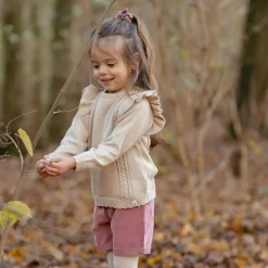 Gebreide trui - Ruffle - Zand - Fairy Garden