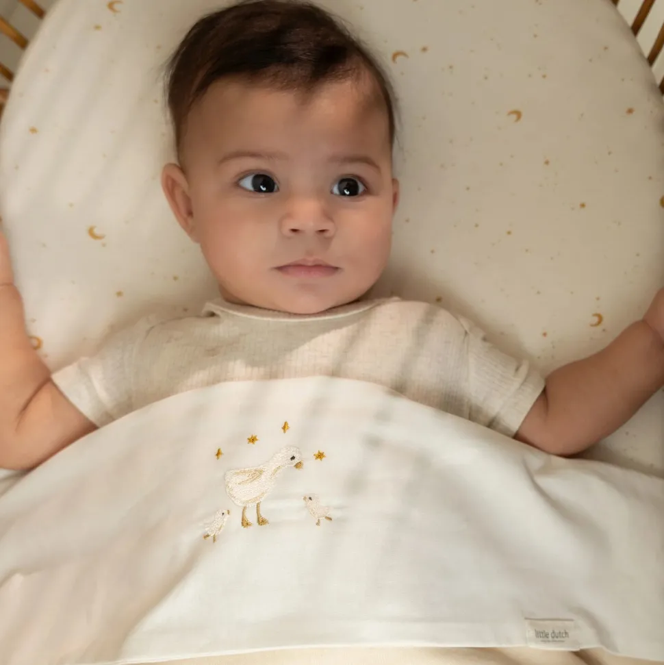 Hoeslaken - Wit - 70 x 140/150 cm - Newborn Naturals - Little Goose