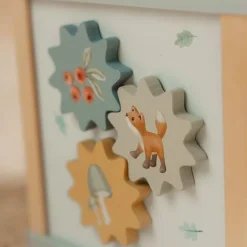 Houten activiteitenkubus - Blauw - Forest Friends