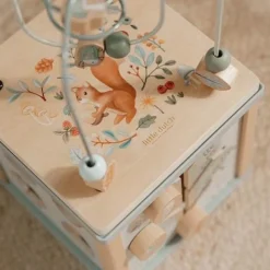 Houten activiteitenkubus - Blauw - Forest Friends