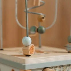 Houten activiteitenkubus - Blauw - Forest Friends