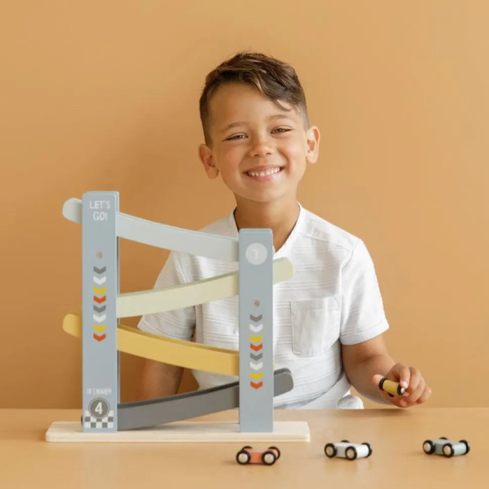 Houten autobaan - Blauw - Essentials