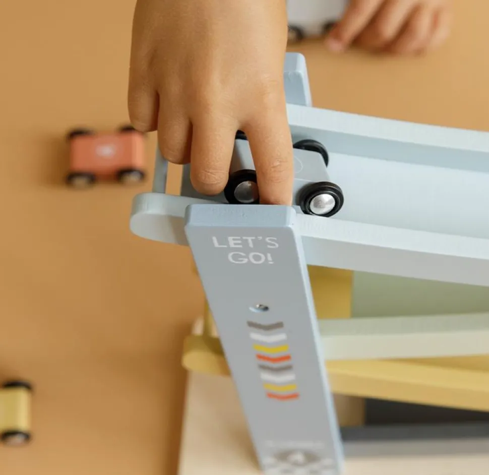 Houten autobaan - Blauw - Essentials