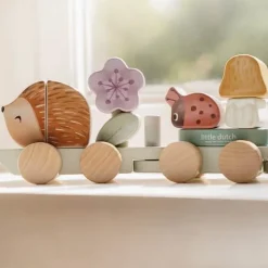 Houten Blokkentrein - Roze - Fairy Garden