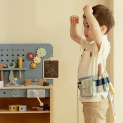 Houten gereedschapsriem - Blauw - Essentials