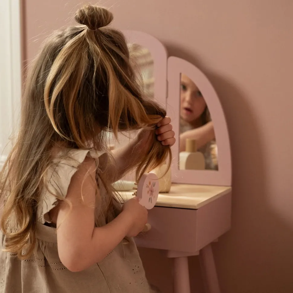 Houten kaptafel groot– Roze – Essentials