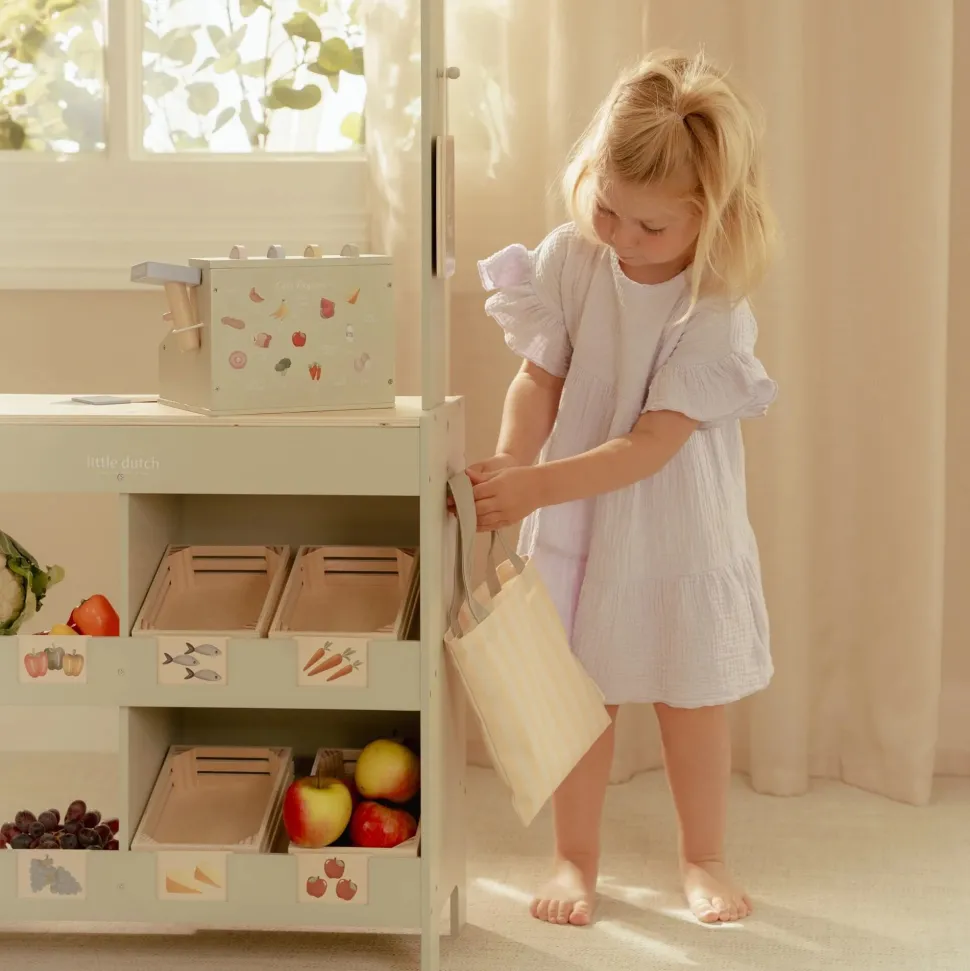 Houten marktkraam - Groen