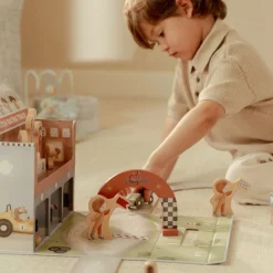 Houten racebaan in speelkoffer – Meerkleurig – Essentials