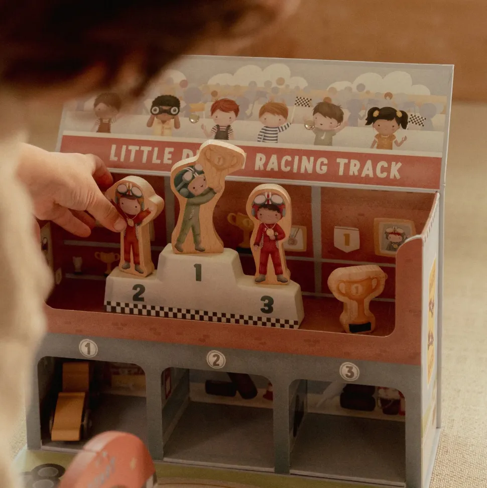 Houten racebaan in speelkoffer – Meerkleurig – Essentials