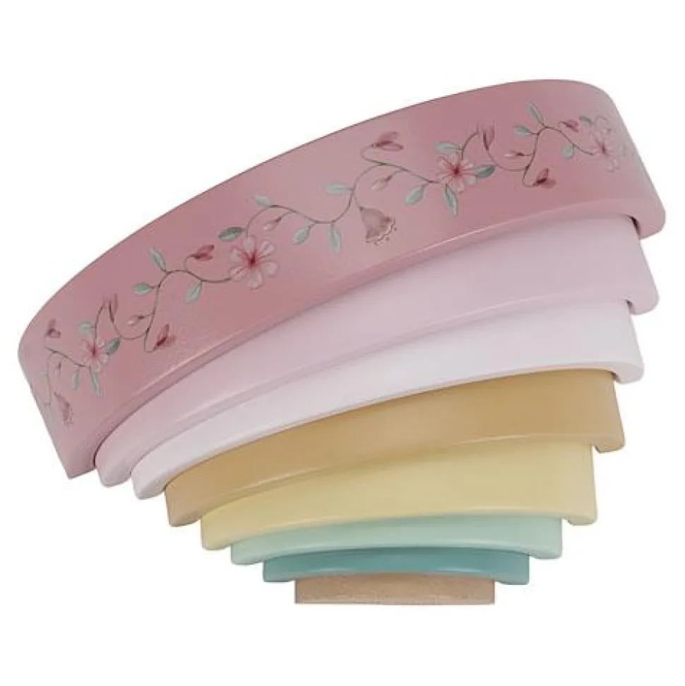 Houten Stapelregenboog - Roze - Fairy Garden