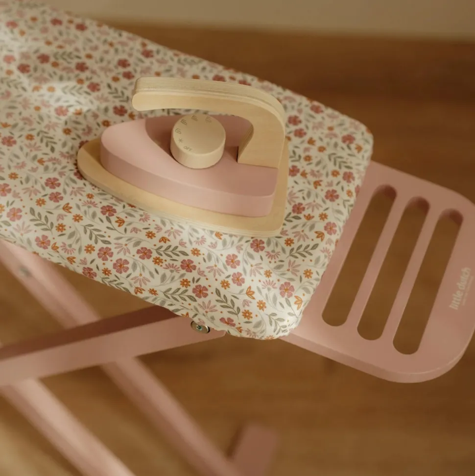 Houten Strijkplank met Strijkijzer – Roze – Essentials