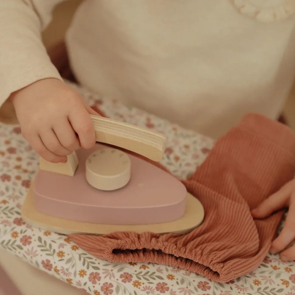 Houten Strijkplank met Strijkijzer – Roze – Essentials