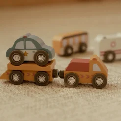 Houten voertuigenset – Meerkleurig – Essentials