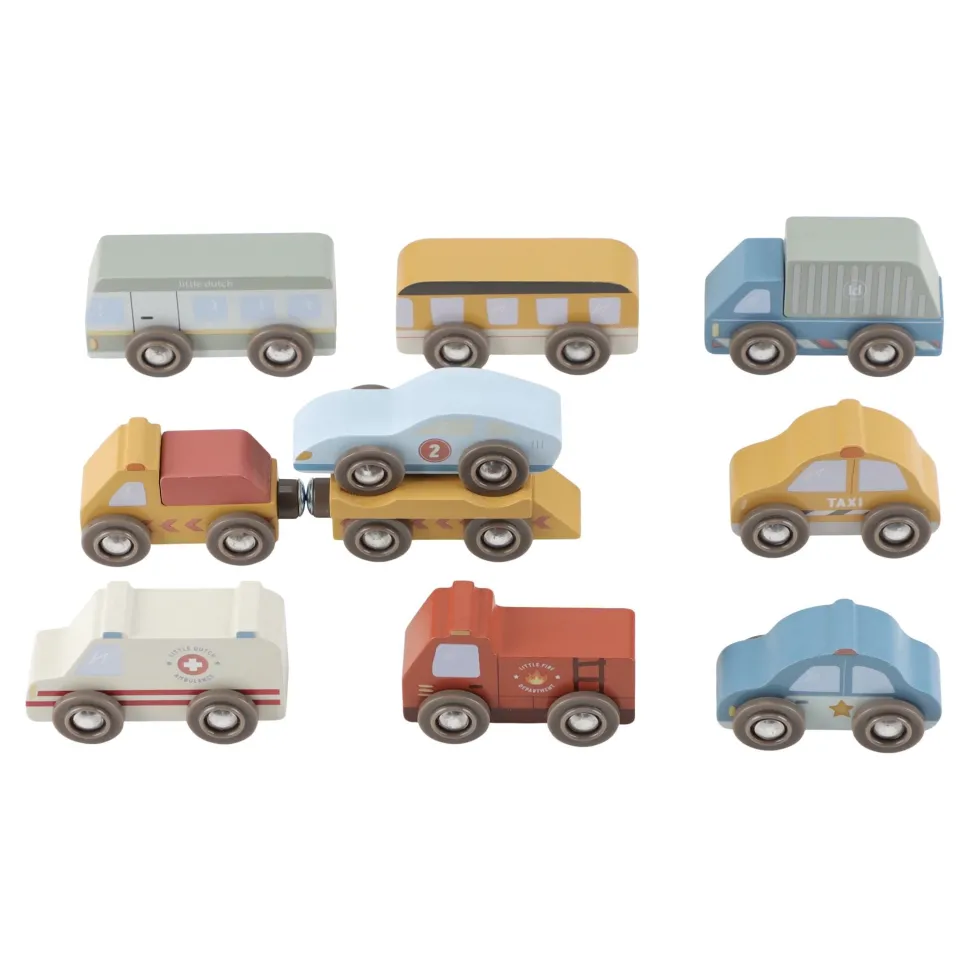 Houten voertuigenset – Meerkleurig – Essentials