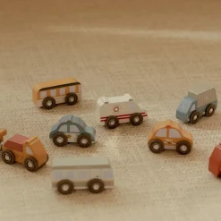 Houten voertuigenset – Meerkleurig – Essentials