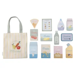 Houten winkelwagen - Groen