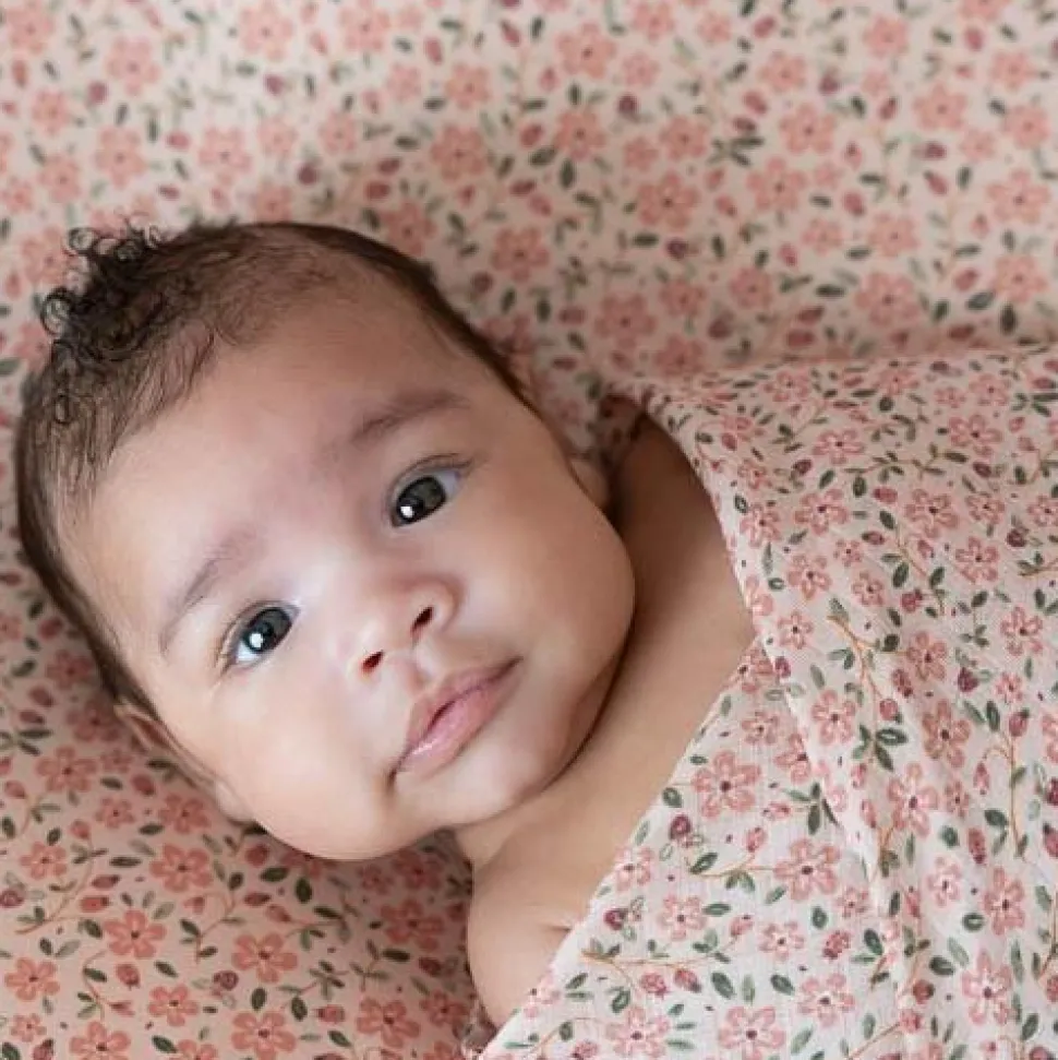 Junior hoeslaken - Roze - Maat Junior - Fairy Garden - Fairy Floral