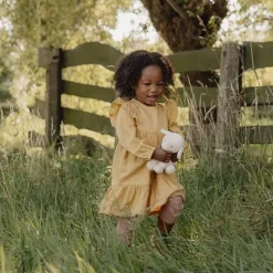 Jurk lange mouw - Geel - Little Farm