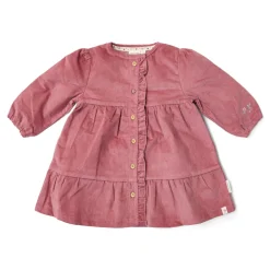 Jurk lange mouw - Roze - Fairy Garden - Corduroy