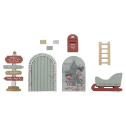 Kerstdeurtje - Meerkleurig