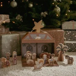 Kerststal speelkoffer